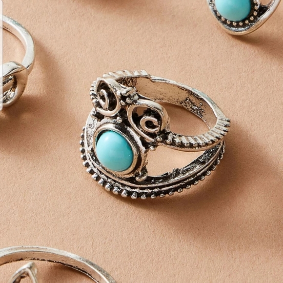 °Trinity° Silver Boho Ring Set - Picture 4 of 4